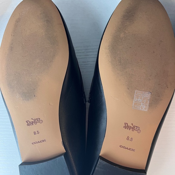 Coach Black Leather Loafers - Picture 5 of 5